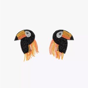 ZARA Beaded Toucan Earrings